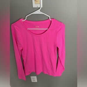 Lilly Pulitzer Pink Fitted Long Sleeve Tee